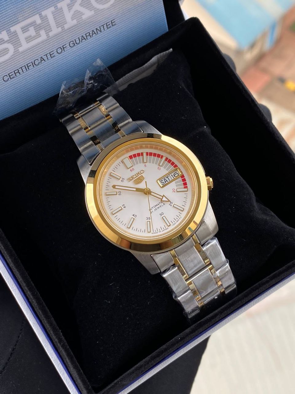 ORIGINAL AUTOMATIC SEIKO SEIKO PRESAGE SEIKO 5 SEIKO PADI COMES WITH BOX ,BAG,WARRANTY CARD,MANUAL