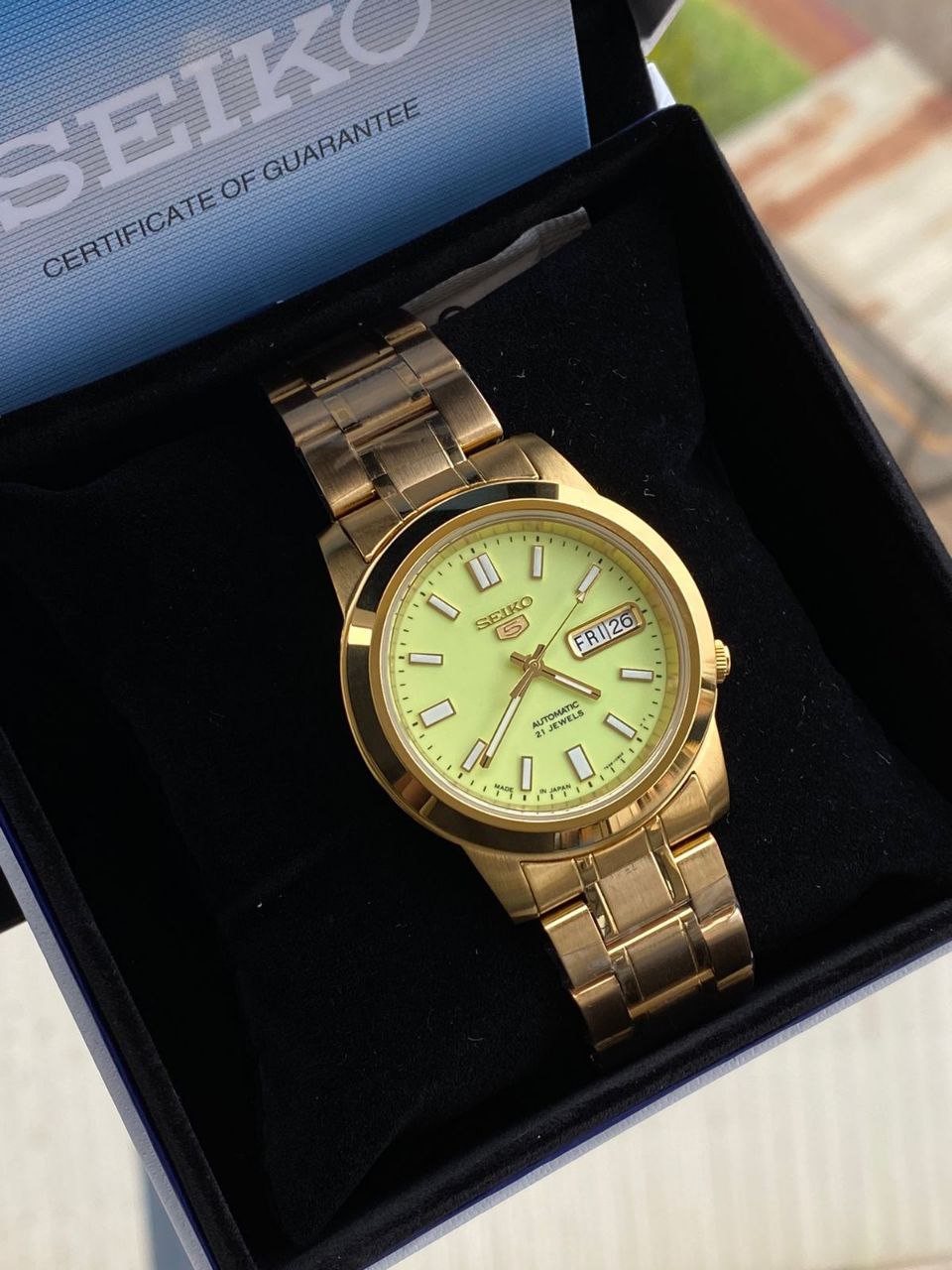 ORIGINAL AUTOMATIC SEIKO SEIKO PRESAGE SEIKO 5 SEIKO PADI COMES WITH BOX ,BAG,WARRANTY CARD,MANUAL