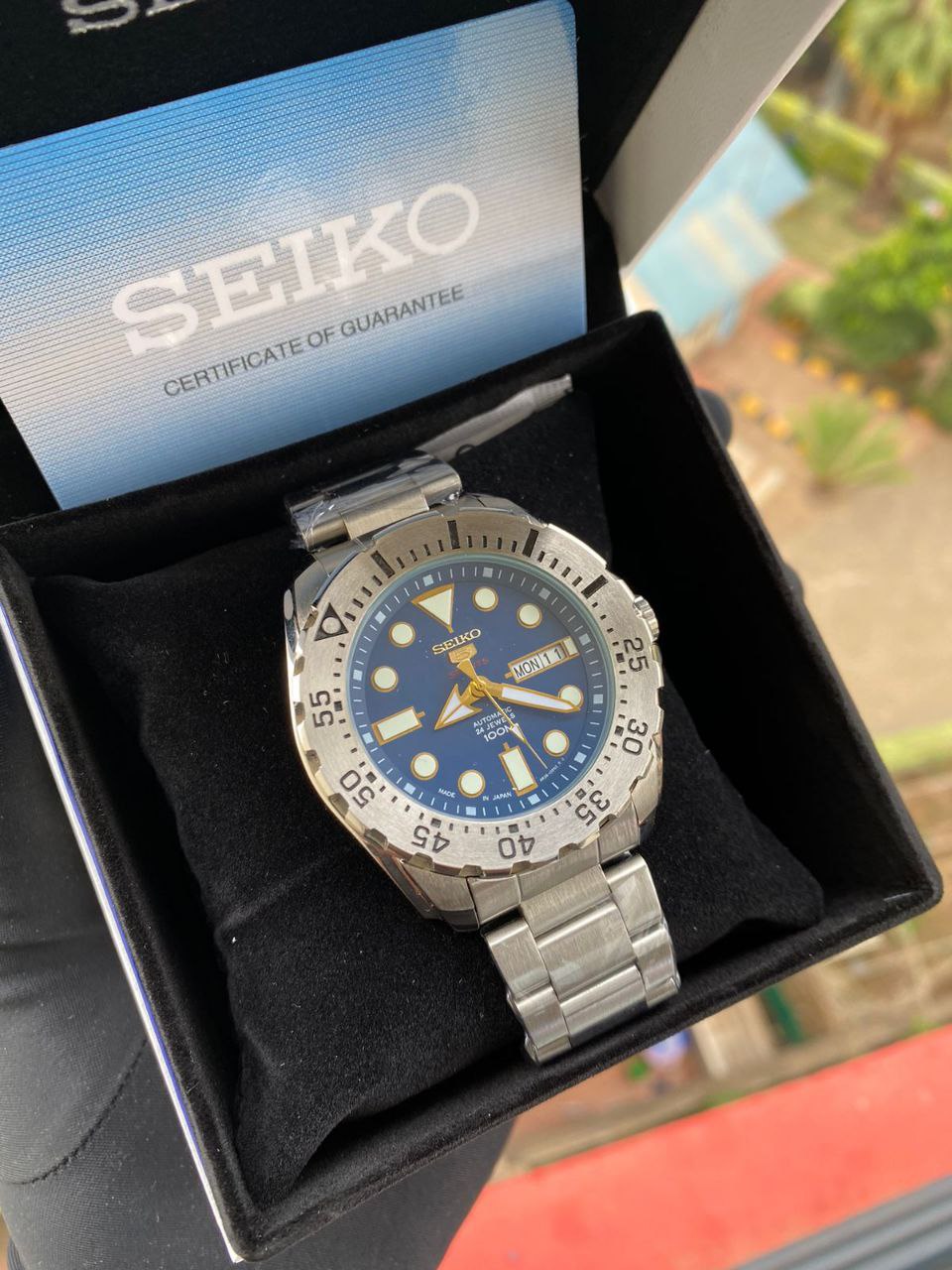 ORIGINAL AUTOMATIC SEIKO SEIKO PRESAGE SEIKO 5 SEIKO PADI COMES WITH BOX ,BAG,WARRANTY CARD,MANUAL