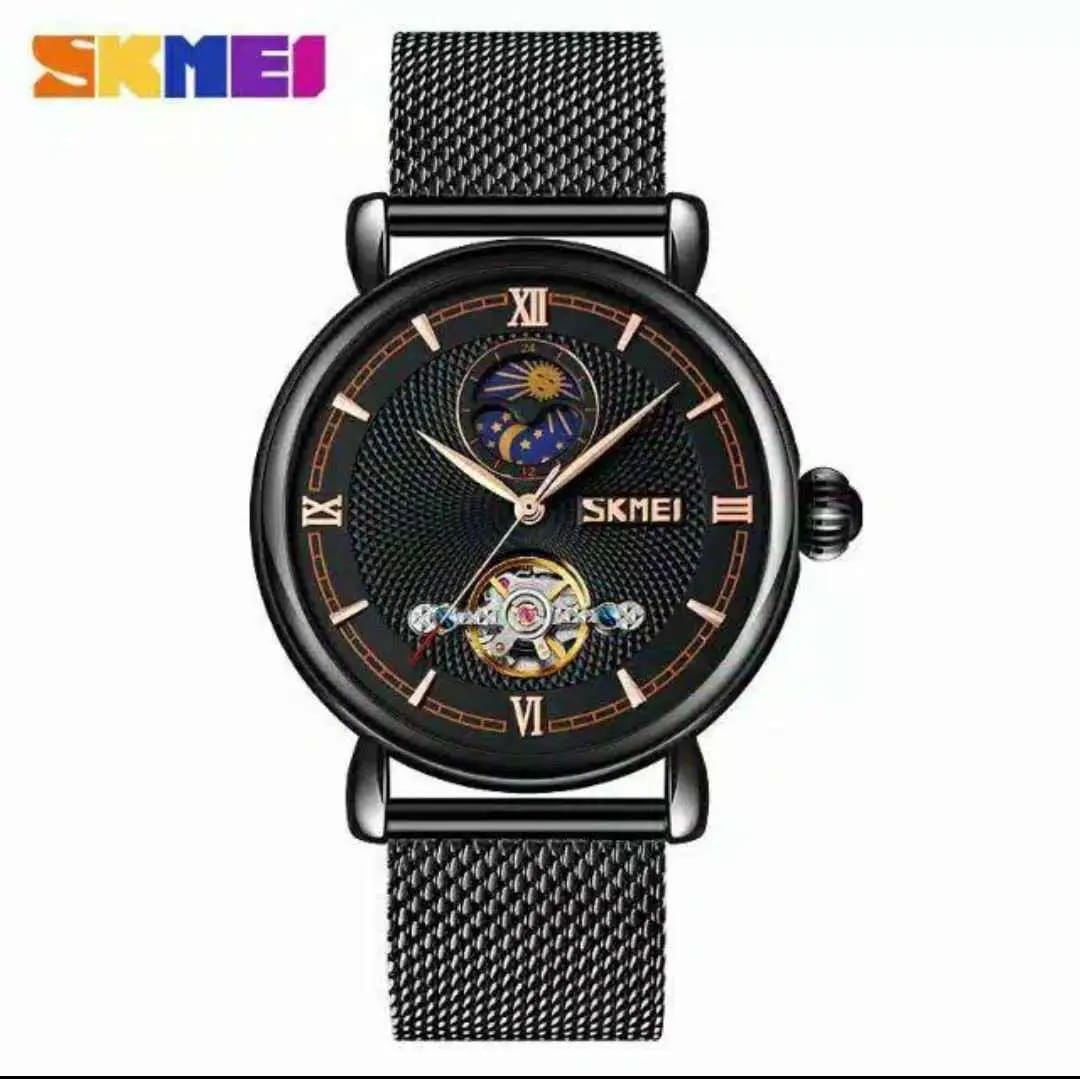 AUTOMATIC SKMEI WATCH 9220 TOURBILLON MACHINE AUTOMATIC MOVEMENT WATER RESISTANT ADJUSTABLE MESH STRAP