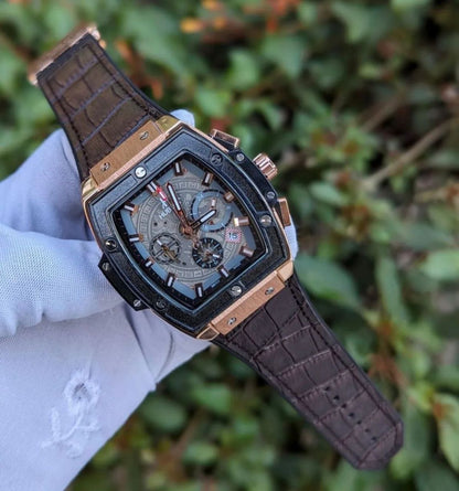 HUBLOT BIG BANG CHRONOGRAPH DATE DISPLAY WATER RESISTANT BATTERY POWERED HUBLOT BRANDED BOX