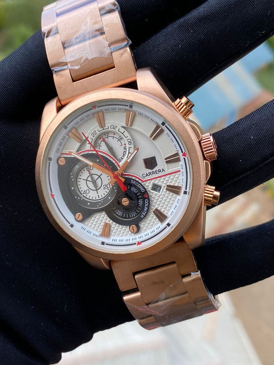 CARRERA CR7 STAINLESS STEEL WATER RESISTANT BATTERY POWERED DATE DISPLAY