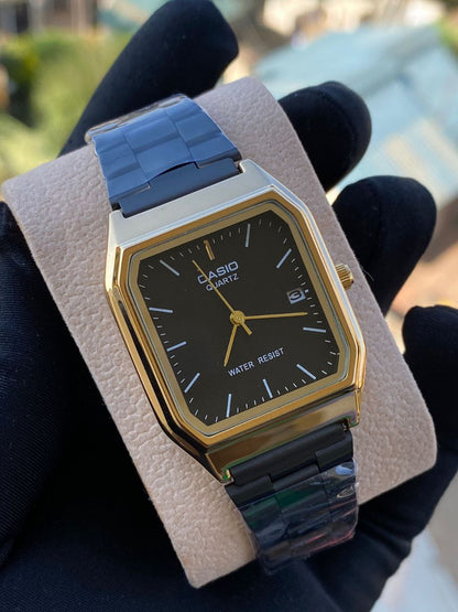 CASIO SQUARE ANALOGUE UNISEX DATE DISPLAY WATER RESISTANT BATTERY POWERED CASIO BRANDED BOX