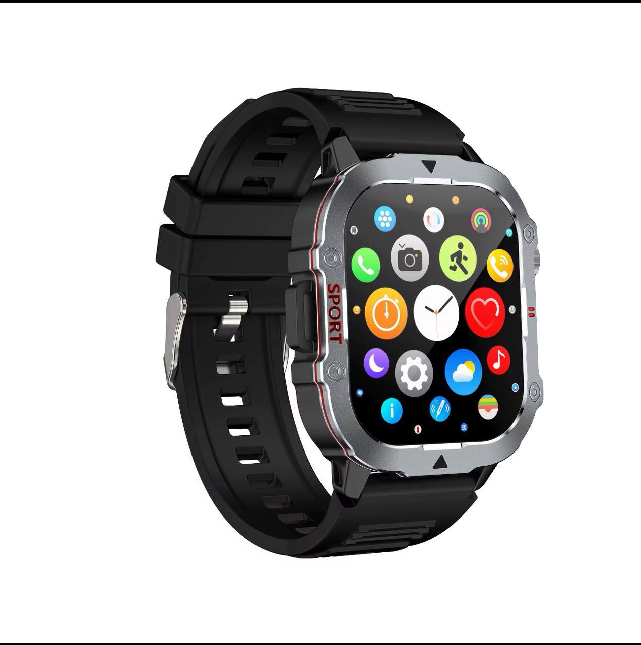LIGE New 1.52 Inch Screen Bluetooth Call Smartwatch Men Compass Heart Rate Blood