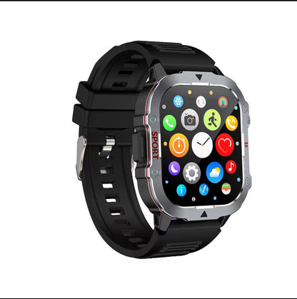 LIGE New 1.52 Inch Screen Bluetooth Call Smartwatch Men Compass Heart Rate Blood