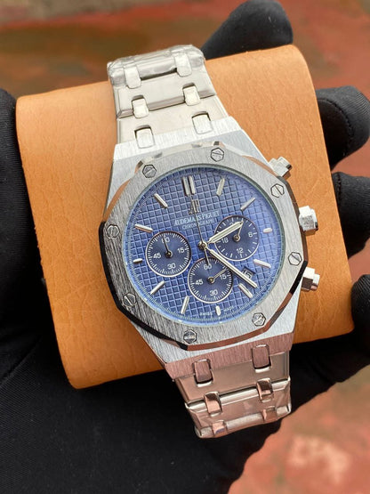 AUDEMAS PIGUET (A.P)GENTS WATCH DATE DISPLAY BATTERY POWERED WATER RESISTANT DOUBLE LOCK ENQUIRIES