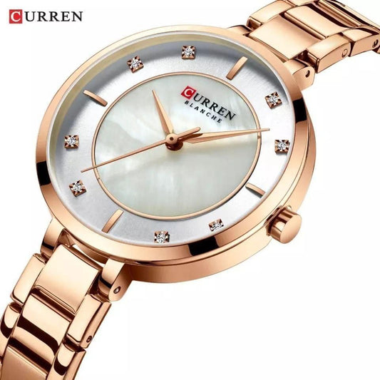 CURREN LADIES #9051 WATER RESISTANT BATTERY POWERED CURREN BRANDED BOX ENQUIRIES