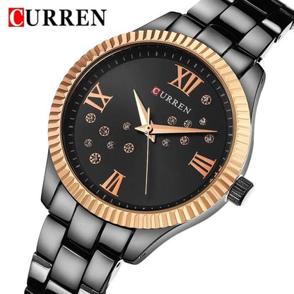 CURREN LADIES #9009 WATER RESISTANT BATTERY POWERED CURREN BRANDED BOX ENQUIRIES