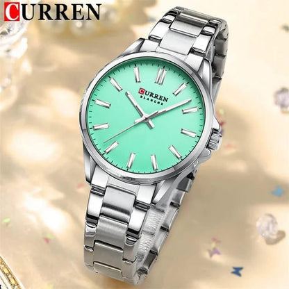 CURREN GENTS #9090 WATER RESISTANT BATTERY POWERED STAINLESS STEEL CURREN BRANDED BOX ENQUIRIES