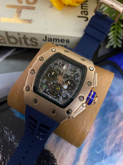 RICHARD MILLE CHRONOGRAPH BATTERY POWERED SMOOTH SWEEPING MOVEMENT WATERPROOF
