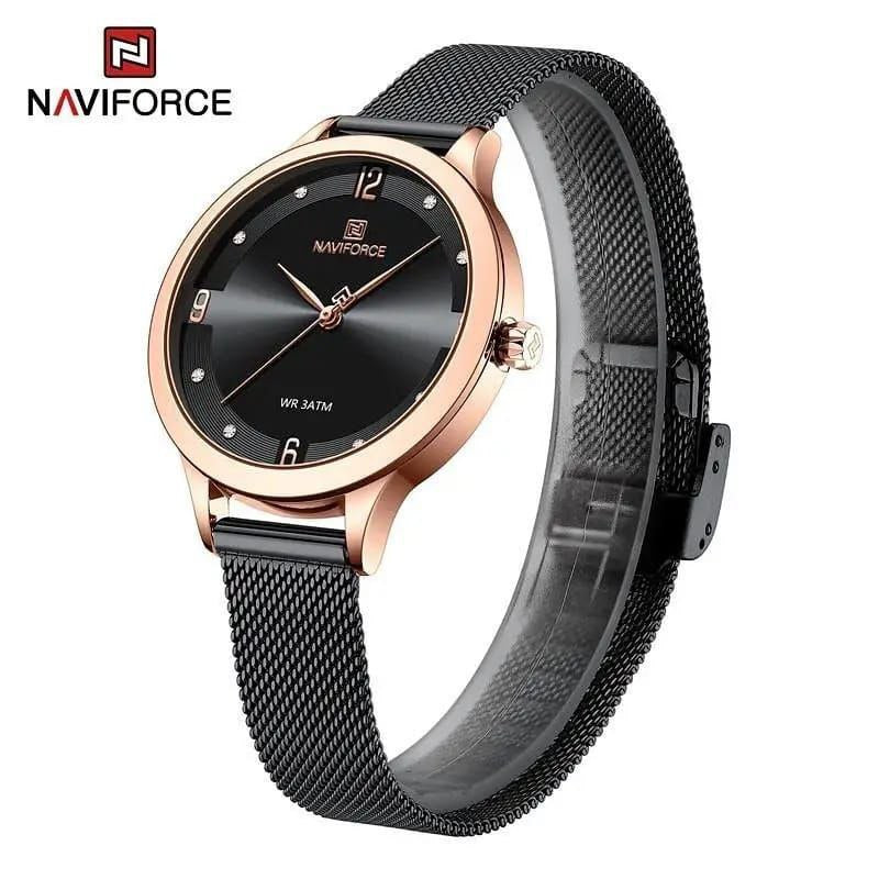 #NAVIFORCE GENTS WATCH #NF 9134 ANALOGUE & DIGITAL DISPLAY LIGHT BUTTON WATER RESISTANT BATTERY POWERED BLACK-RED BROWN BLACK