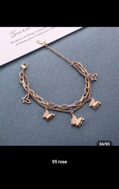 BRACELETS HYPOALLERGENIC STAINLESS STEEL FINISH BOXES NOT INCLUDED