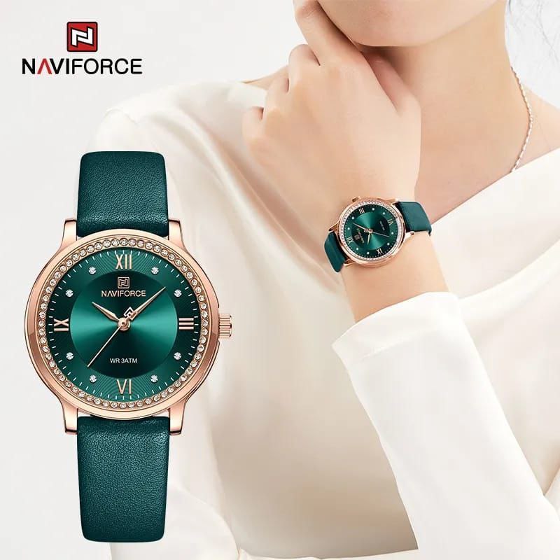 #NAVIFORCE LADIES #NF5013 ADJUSTABLE MESH STRAP WATER RESISTANT SILVER ROSE-BLUE ROSE-GREEN ENQUIRIES