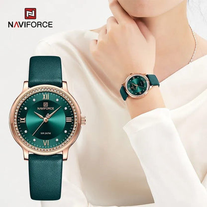 #NAVIFORCE LADIES #NF5013 ADJUSTABLE MESH STRAP WATER RESISTANT SILVER ROSE-BLUE ROSE-GREEN ENQUIRIES