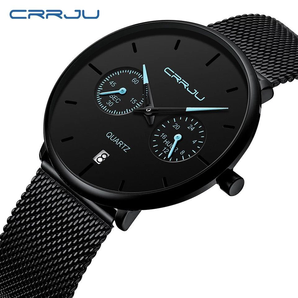 CRRJU CHRONOGRAPH STAINLESS STEEL WATER RESISTANT