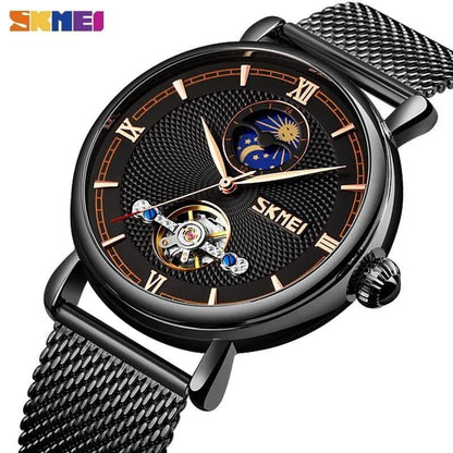 SKMEI AUTOMATIC WATCH 9220 TOURBILLON MACHINE AUTOMATIC MOVEMENT WATER RESISTANT