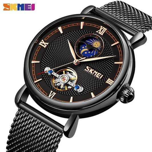 SKMEI AUTOMATIC WATCH 9220 TOURBILLON MACHINE AUTOMATIC MOVEMENT WATER RESISTANT