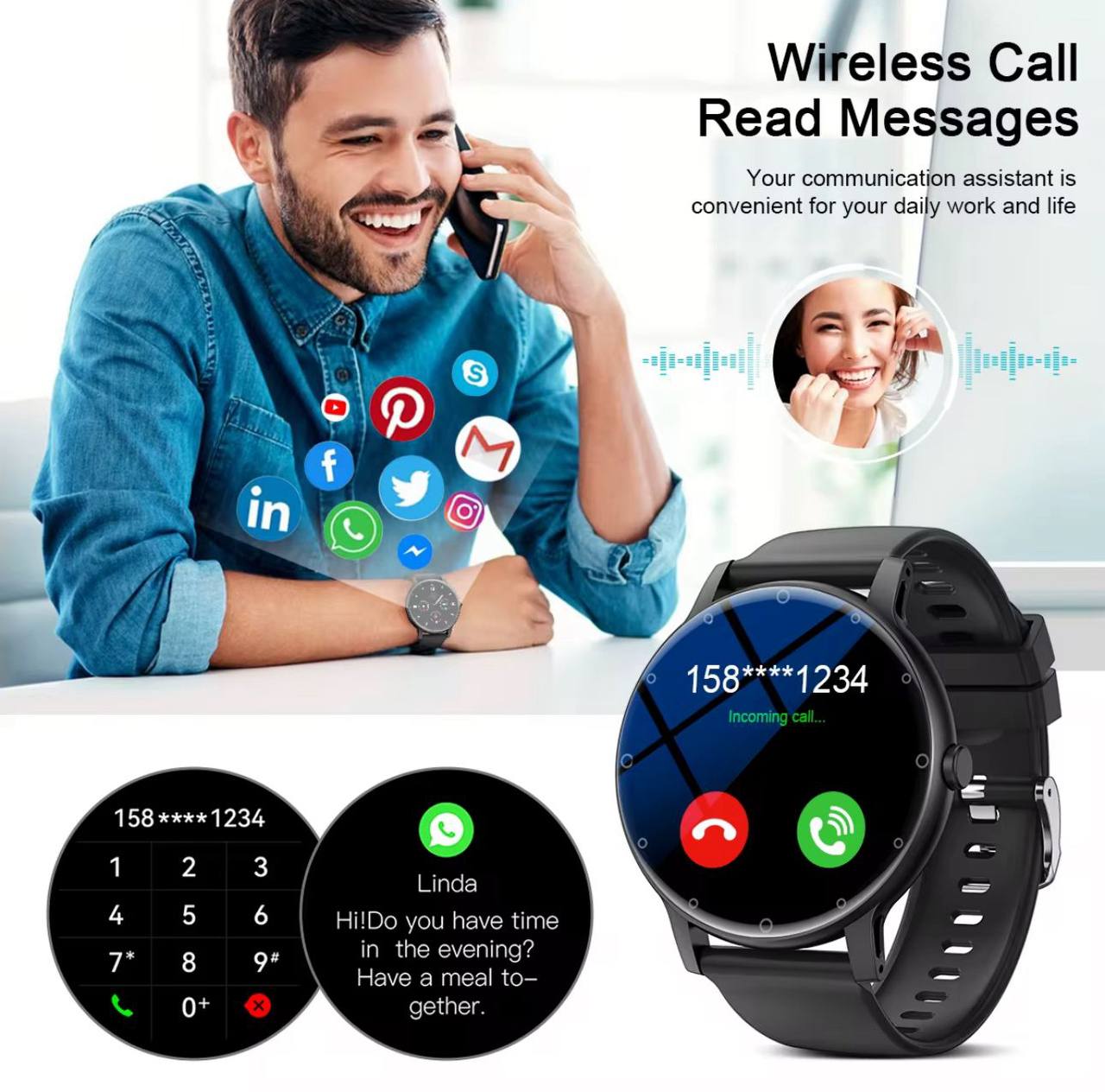 LIGE BW0618 Sport Smart Watch for Men & Women