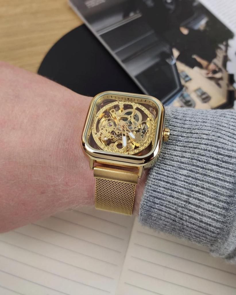 FORSINING MESH STRAP AUTOMATIC WATCH