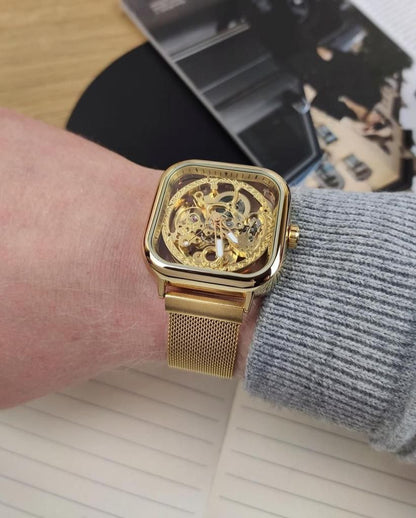 FORSINING MESH STRAP AUTOMATIC WATCH