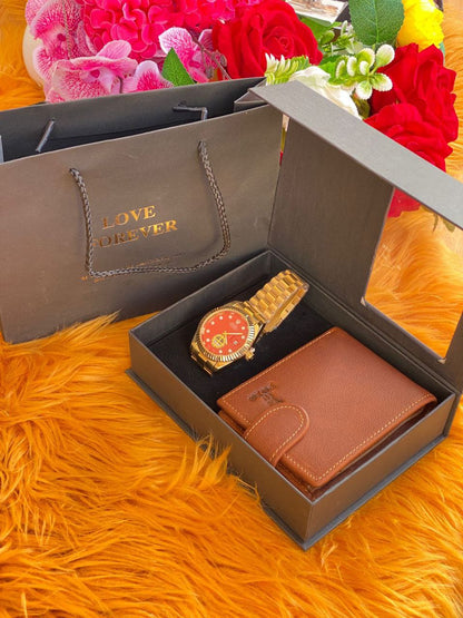 ⌚MEN GIFT PACKAGES⌚ WATCH WALLET BAG&BOX KINDLY NOTE THIS PACKAGE CAN BE COMBINED WITH ANY ROLEX,POEDAGAR,SWISH,CASIO,FNGEEN, MEN WATCHES & ANY WALLET BRAND