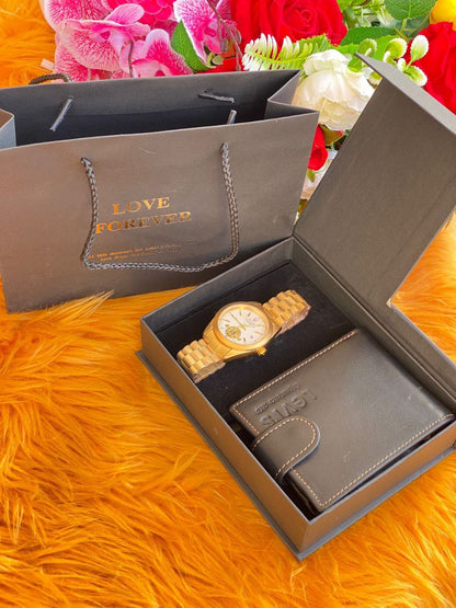 ⌚MEN GIFT PACKAGES⌚ WATCH WALLET BAG&BOX KINDLY NOTE THIS PACKAGE CAN BE COMBINED WITH ANY ROLEX,POEDAGAR,SWISH,CASIO,FNGEEN, MEN WATCHES & ANY WALLET BRAND