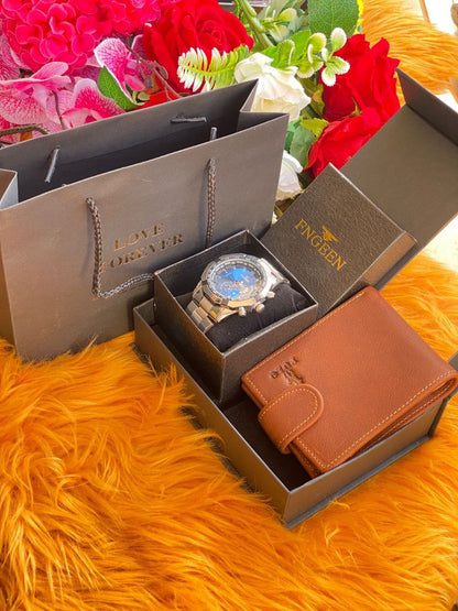 ⌚MEN GIFT PACKAGES⌚ WATCH WALLET BAG&BOX KINDLY NOTE THIS PACKAGE CAN BE COMBINED WITH ANY ROLEX,POEDAGAR,SWISH,CASIO,FNGEEN, MEN WATCHES & ANY WALLET BRAND