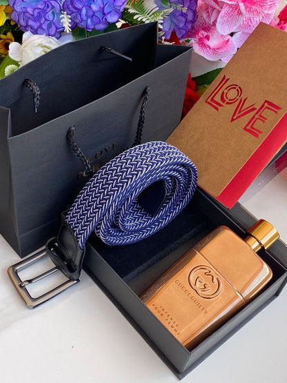 ⌚MEN GIFT PACKAGES⌚ WOOVEN BELT PERFUME TESTER BAG,BOX&CARD KINDLY NOTE THIS PACKAGE CAN BE COMBINED WITH ANY ANY PERFUME ANY WOOVEN BELT COLOR