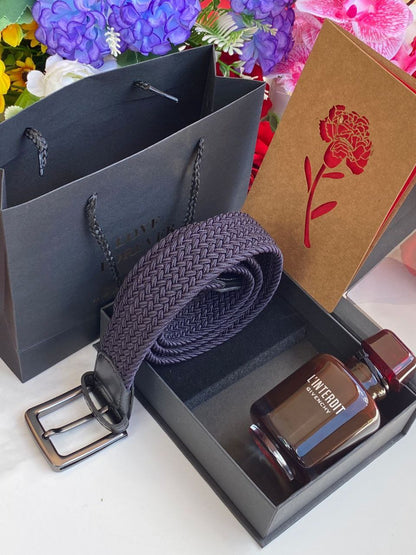 ⌚MEN GIFT PACKAGES⌚ WOOVEN BELT PERFUME TESTER BAG,BOX&CARD KINDLY NOTE THIS PACKAGE CAN BE COMBINED WITH ANY ANY PERFUME ANY WOOVEN BELT COLOR
