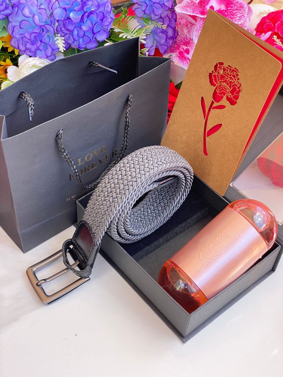 ⌚MEN GIFT PACKAGES⌚ WOOVEN BELT PERFUME TESTER BAG,BOX&CARD KINDLY NOTE THIS PACKAGE CAN BE COMBINED WITH ANY ANY PERFUME ANY WOOVEN BELT COLOR