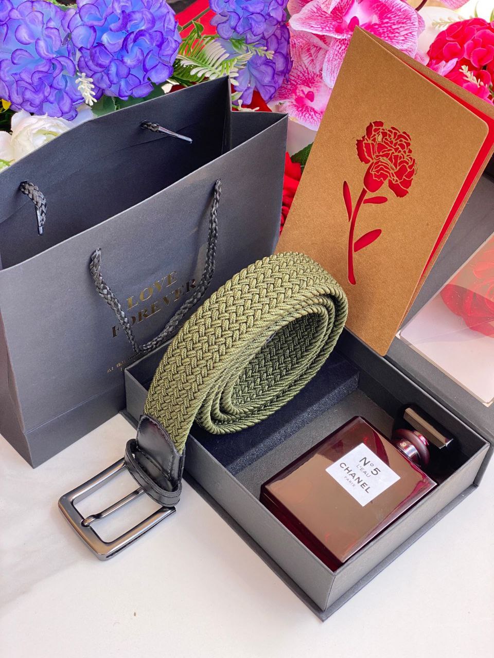 ⌚MEN GIFT PACKAGES⌚ WOOVEN BELT PERFUME TESTER BAG,BOX&CARD KINDLY NOTE THIS PACKAGE CAN BE COMBINED WITH ANY ANY PERFUME ANY WOOVEN BELT COLOR