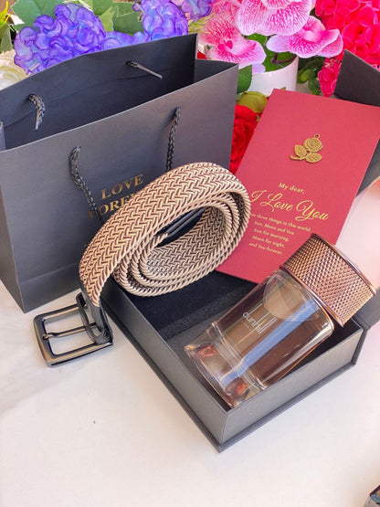 ⌚MEN GIFT PACKAGES⌚ WOOVEN BELT PERFUME TESTER BAG,BOX&CARD KINDLY NOTE THIS PACKAGE CAN BE COMBINED WITH ANY ANY PERFUME ANY WOOVEN BELT COLOR