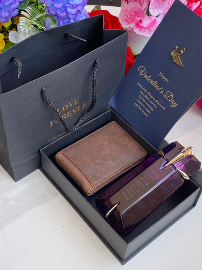 LOVE FOREVER GIFT PACKAGE PERFUME TESTER LOVE FOREVER BOX&BAG CARD LEATHER WALLET NOTE-THIS PACKAGE CAN BE COMBINED WITH ANY PERFUME TESTER ANY WALLET COLOUR/BRAND ENQUIRIES