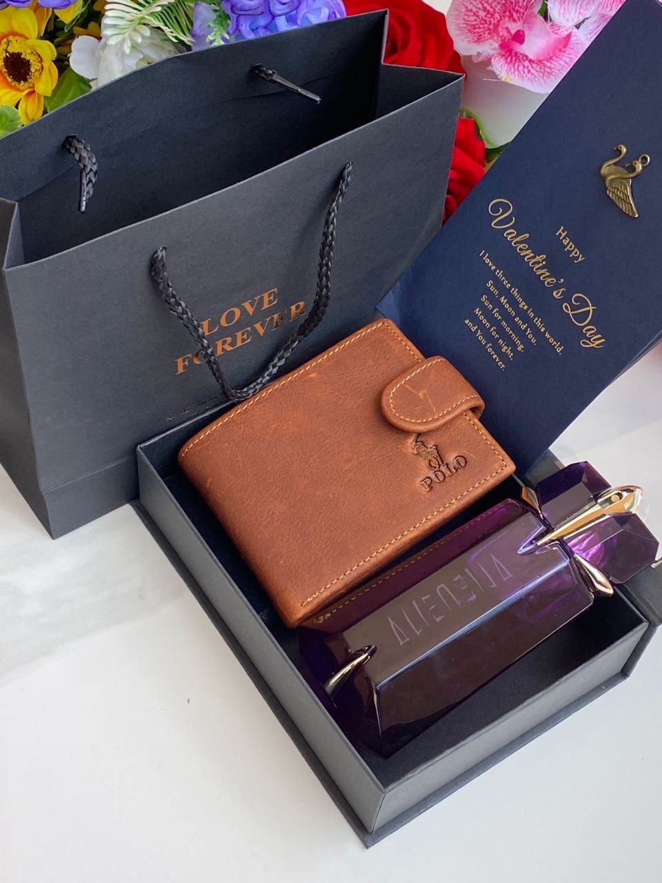 LOVE FOREVER GIFT PACKAGE PERFUME TESTER LOVE FOREVER BOX&BAG CARD LEATHER WALLET NOTE-THIS PACKAGE CAN BE COMBINED WITH ANY PERFUME TESTER ANY WALLET COLOUR/BRAND ENQUIRIES