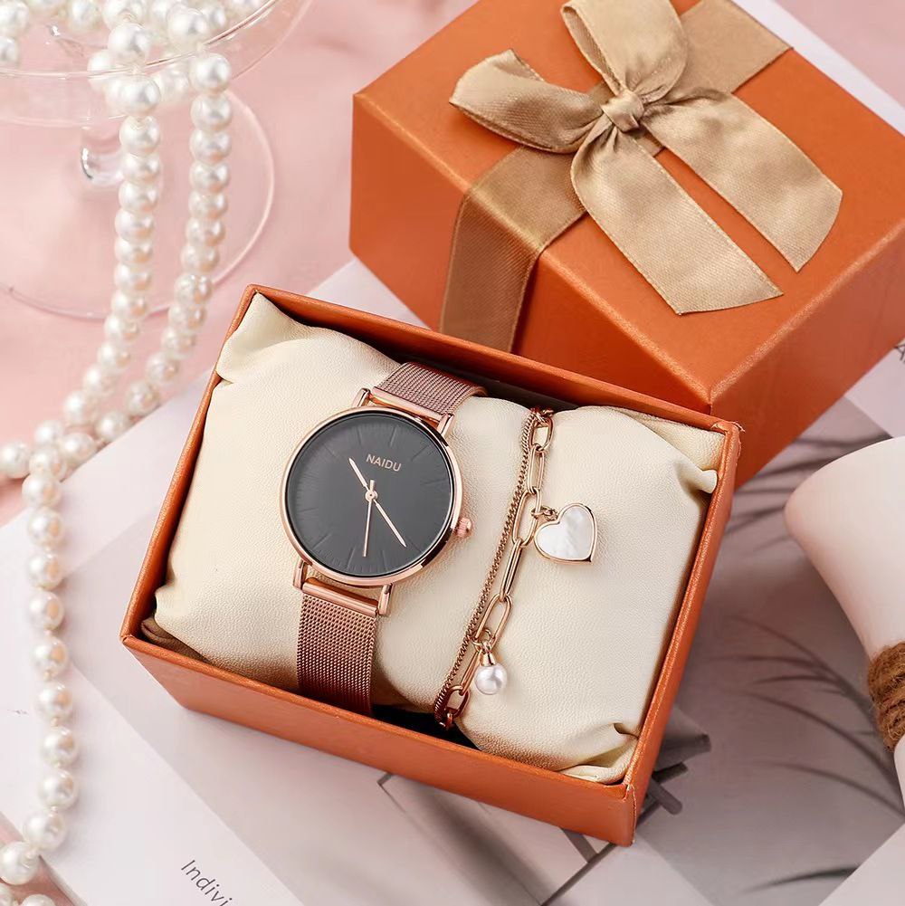LADIES COMBO (INCLUSIVE OF GIFT BOX) WATCH,BANGLE,BOX STAINLESS STEEL WATER RESISTANT GIFT BAG