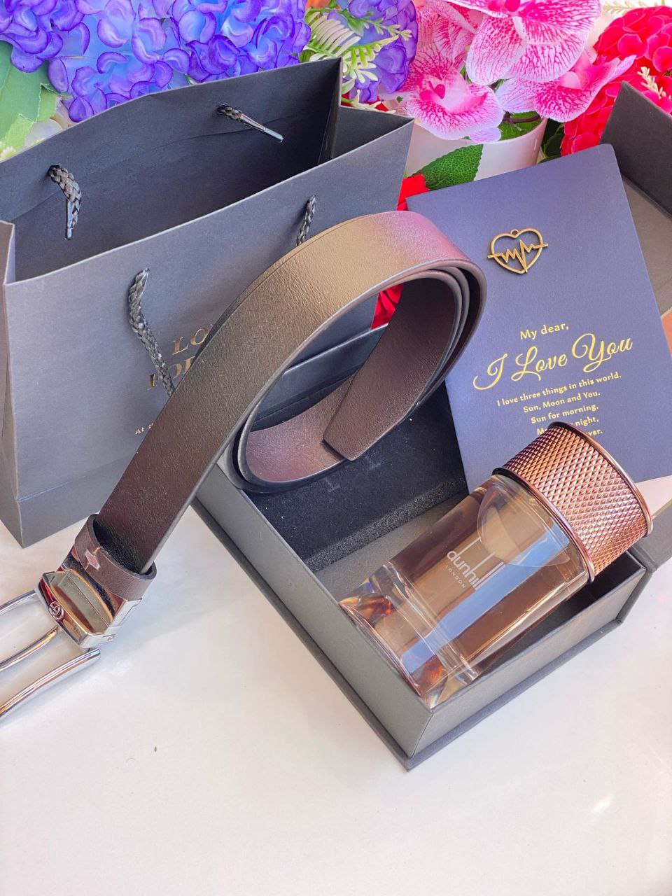 ⌚MEN GIFT PACKAGES⌚ LEATHER BELT PERFUME TESTER BAG,BOX&CARD KINDLY NOTE THIS PACKAGE CAN BE COMBINED WITH ANY ANY PERFUME ANY LEATHER BELT COLOR