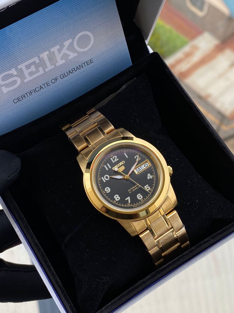 ORIGINAL AUTOMATIC SEIKO SEIKO PRESAGE SEIKO 5 SEIKO PADI COMES WITH BOX ,BAG,WARRANTY CARD,MANUAL