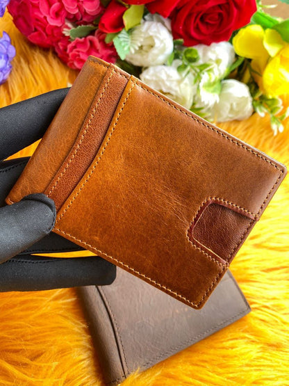 LEATHER WALLETS WITH MONEY CLIP ONLY