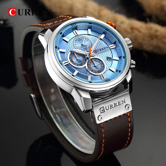 CURREN GENTS #8291 WATER RESISTANT BATTERY POWERED DATE DISPLAY CHRONOGRAPH MOVEMENT ENQUIRIES