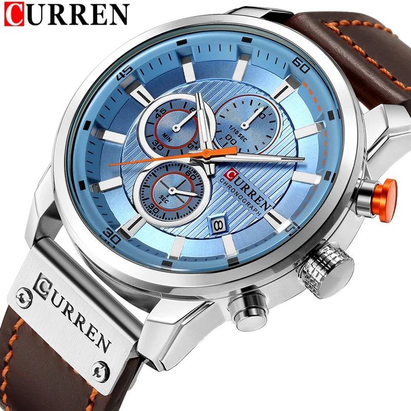 CURREN GENTS #8291 WATER RESISTANT BATTERY POWERED DATE DISPLAY CHRONOGRAPH MOVEMENT ENQUIRIES