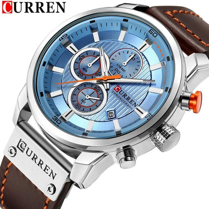 CURREN GENTS #8291 WATER RESISTANT BATTERY POWERED DATE DISPLAY CHRONOGRAPH MOVEMENT ENQUIRIES