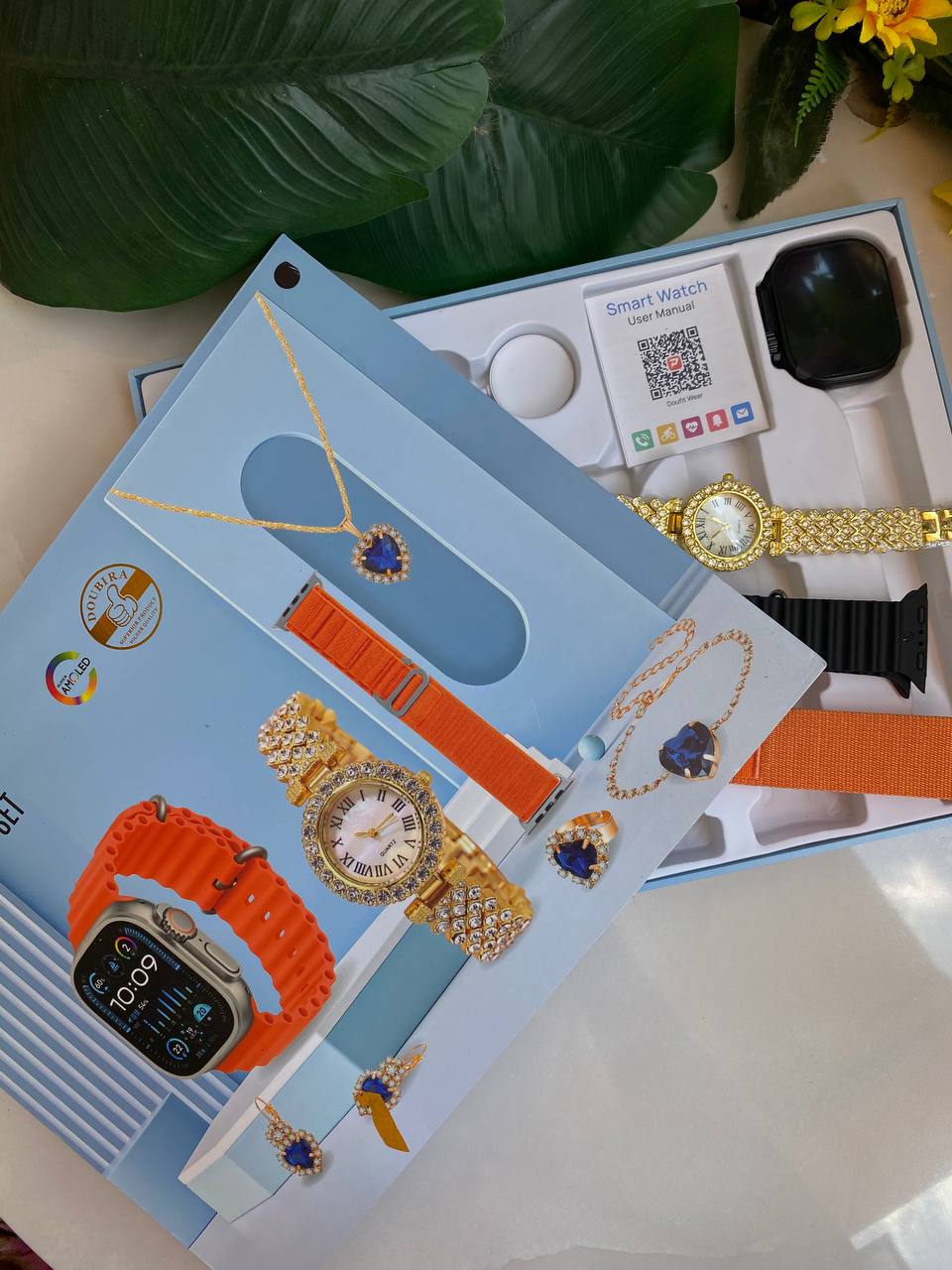 E16GS & D15 GS LADIES SMART WATCHES WITH JEWELLERY