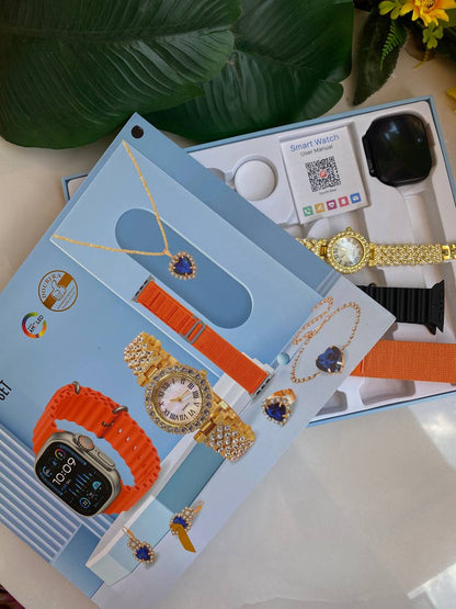 E16GS & D15 GS LADIES SMART WATCHES WITH JEWELLERY