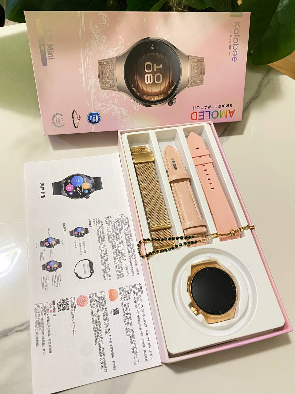 NEW SMARTWATCH KALOBEE SK7 MINI-3pair straps