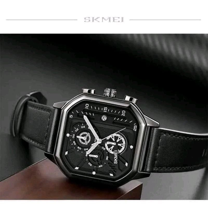 SKMEI GENTS WATCH 1963 CHRONOGRAPH MOVEMENT DATE DISPLAY BATTERY POWERED WATER RESISTANT LUMINOUS ARMS