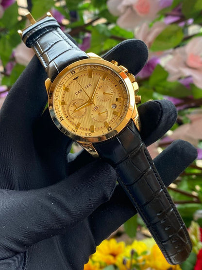 CARTIER MEN WATCH CHRONOGRAPH MOVEMENT DATE DISPLAY WATER RESISTANT ENQUIRIES