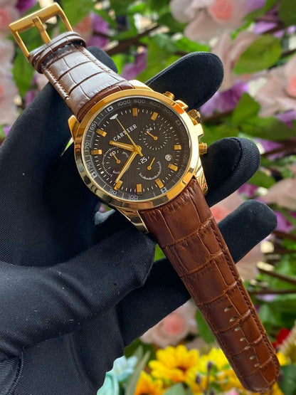 CARTIER MEN WATCH CHRONOGRAPH MOVEMENT DATE DISPLAY WATER RESISTANT ENQUIRIES