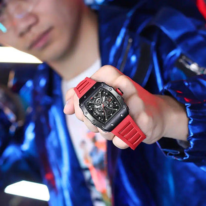 CURREN GENTS #8438 WATCH RUBBER STRAP DATE DISPLAY BATTERY POWERED ENQUIRIES