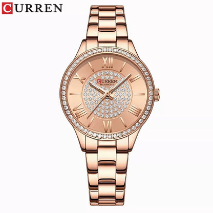 CURREN LADIES 9084 ROSE GOLD SILVER