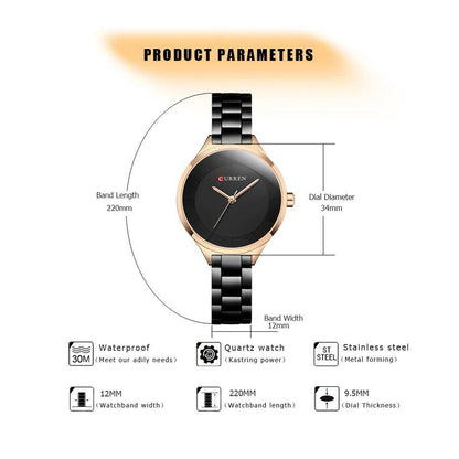 LADIES CURREN #9015 WATER RESISTANT BATTERY POWERED CURREN BRANDED BOX ENQUIRIES